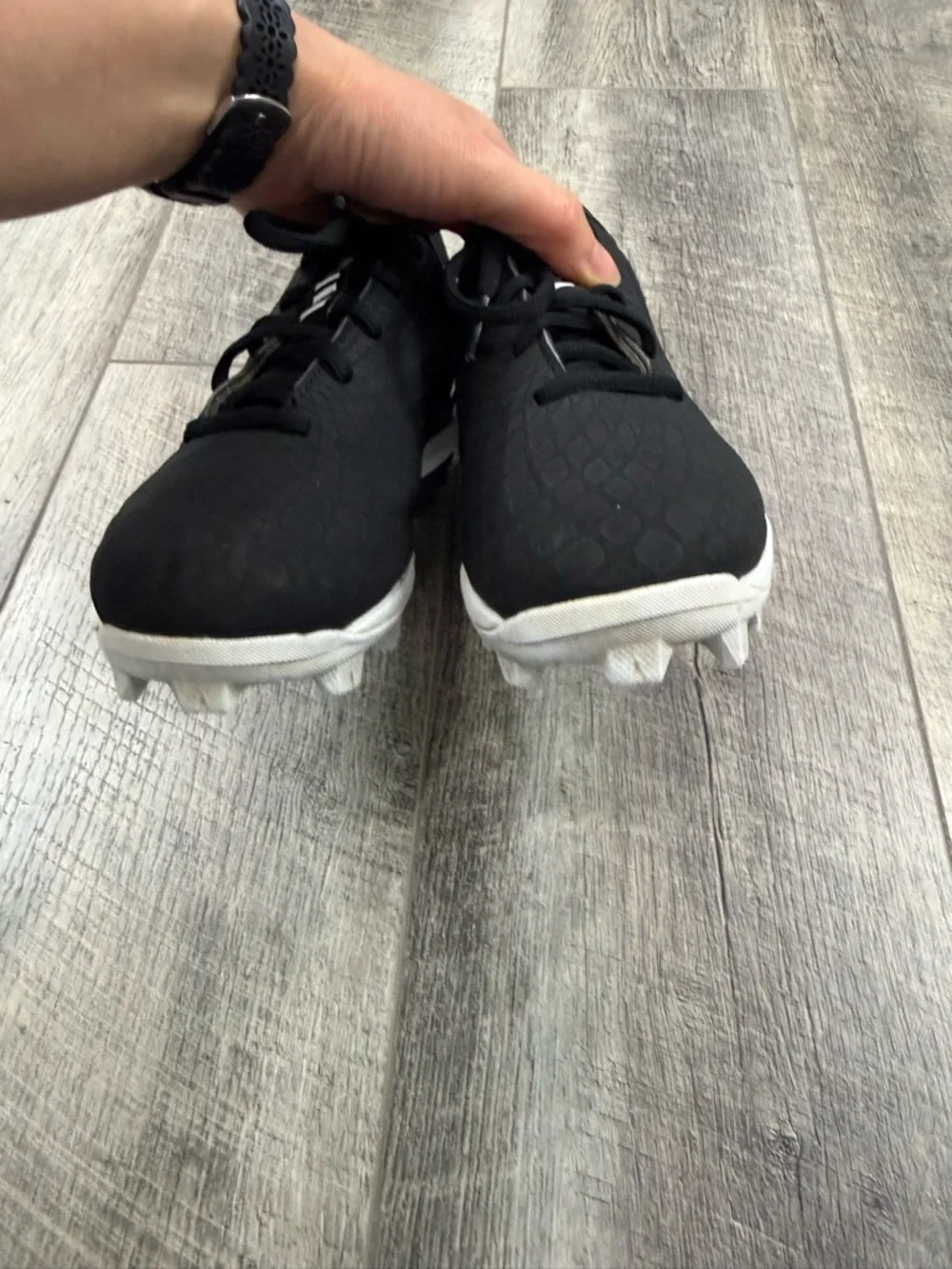 Under‎ Armour Kids Black/White Baseball Cleats